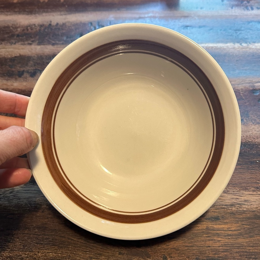 Vintage stoneware cereal bowl